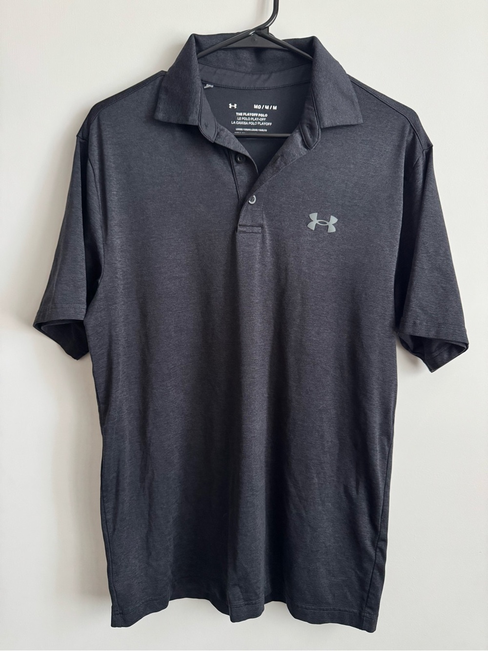 Under Armour Men’s Black Charcoal Performance Polo